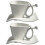 2Sets Weißes Cup Set Ergonomisch Komfortabel 6
