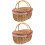 2Stk Picknickkorb Mit Griffen Und Weiden Geflecht 7