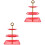 2Stk Roter 3-Lagiger Cupcakehalter Hochzeitstafel 3