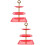 2Stk Roter 3-Lagiger Cupcakehalter Hochzeitstafel 7