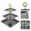 3Stk Stabiler 3-Etagiger Cupcakehalter Für 11