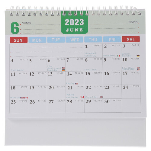 3Stück Tischkalender 2024 Desktop Kalender Countdown 2