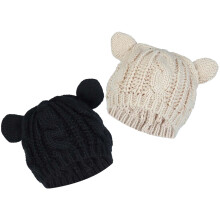 8 Teile Winterstrickmütze Für Frauen Garnmütze Casual