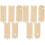 2Sets Holzmaßstab Kinderzimmer Splice DIY Khaki 2
