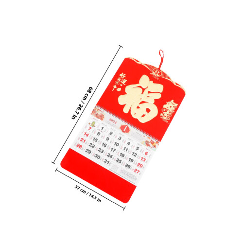 Papierkalender 2024 Traditioneel Chinees Jaar Van De 1