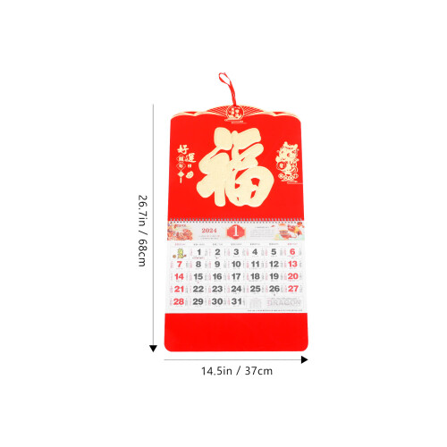 Papierkalender 2024 Traditioneel Chinees Jaar Van De 2