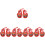 5 Paar Baby Schuhe Gehschuhe Gestickte Tiger 5