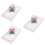 3Stk Ostern -Up Karten Bunt Mit Hasen Eier Blumen Motiven 7