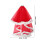 Red Veil: Roter Brautschleier Mit -Layer Flauschigem 3