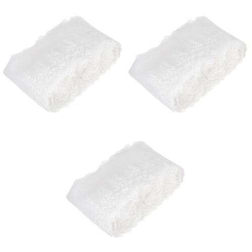 3Ud Encaje De Seda Leche , Para Ropa Y Proyectos DIY 2