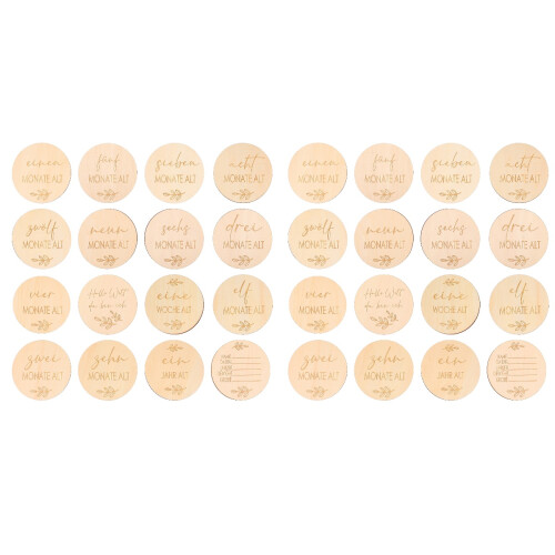 32Ud Tarjetas De De Madera Para Bebés, Decoración Y 1