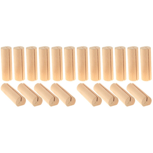 20 Unidades Soportes Para Tarjetas De Lugar Madera 1