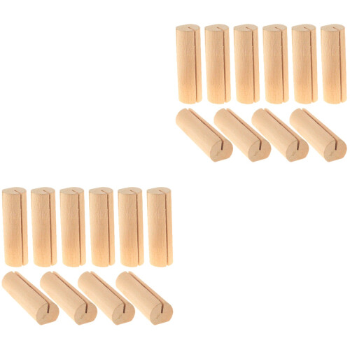 20 Unidades Soportes Para Tarjetas De Lugar Madera 2