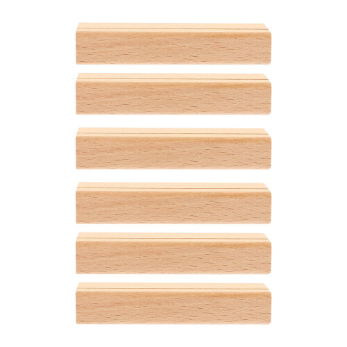 6 Unidades Soportes De Madera Para Tarjetas De