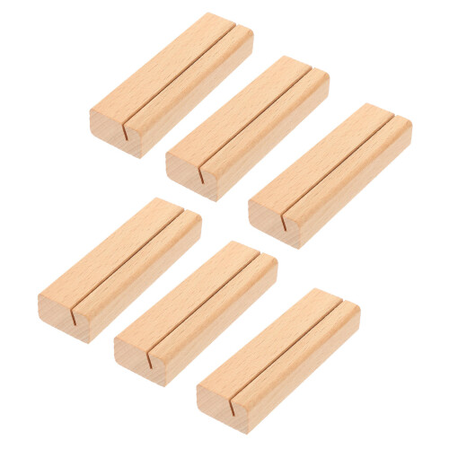 6 Unidades Soportes De Madera Para Tarjetas De 1