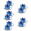 10Ud Sombrero Azul De Cumpleaños Para Bebé Con De 11