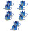 10Ud Sombrero Azul De Cumpleaños Para Bebé Con De 7