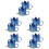 10Ud Sombrero Azul De Cumpleaños Para Bebé Con De 6