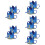 10Ud Sombrero Azul De Cumpleaños Para Bebé Con De 10
