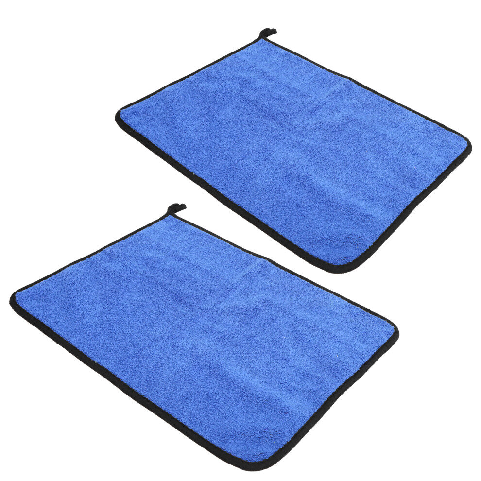 Double Sided Cotton Fishing Towel Blue Gray Thickening Water Absorption Towel-image-OPC-PMVRVJR-NEW