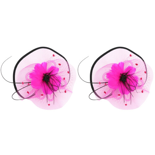 2Ud Accesorios 1920 Fascinator Multicolor Con Y Clip 1