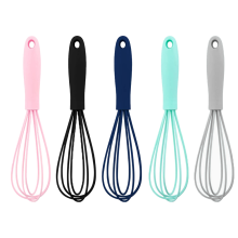 Vielseitiger Silikon-Schneebesen, perfektes, kratzfreies Küchenutensil, hitzebeständiger Edelstahldraht, ergonomischer Griff für komfortablen