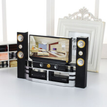 Mini-TV-Schrank Möbelset für Puppenhaus, realistisches Modell, Maße & Details