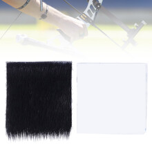Archery Arrow Rest Plate Recurve Longbow Fur Silent 5x5cm Black