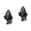2Stk Schwarzer Hochzeitsschleier Romantisch Haarschmuck 4