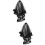 2Stk Schwarzer Hochzeitsschleier Romantisch Haarschmuck 7