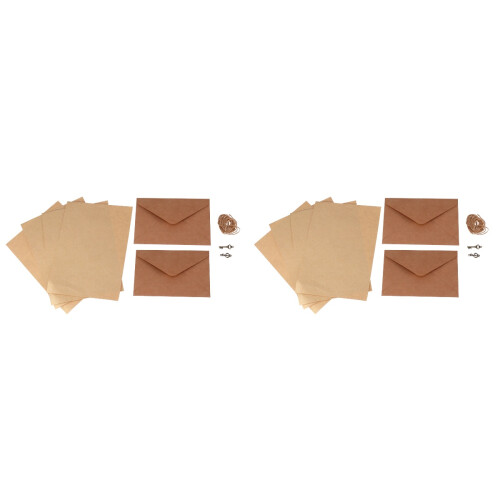 2 Sets Vintage Briefumschlag Für Einladungen 1