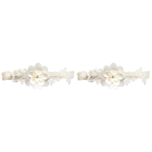 2Stk Strumpfband Spitze Oberschenkel Elastisch 1