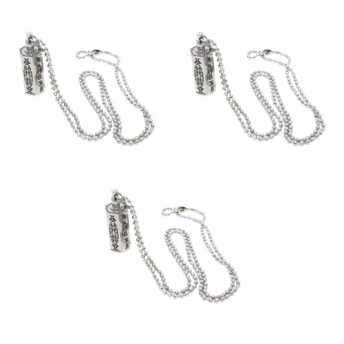 3Stk Offenes Anhänger Halskette Silber Geschenk 2
