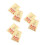 6 Metall Karte Messing Ornament Chinesisch 8