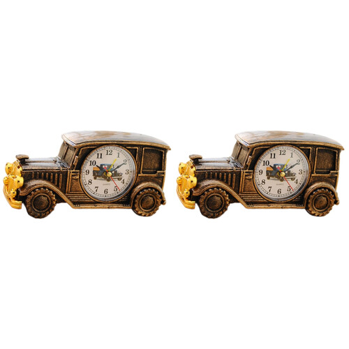 2 Stk. Klassische Uhr, Tischwecker, Bronze 1