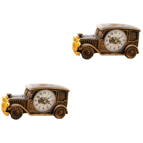 2 Stk. Klassische Uhr, Tischwecker, Bronze 2