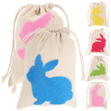 18 Hasen-Zugband Geschenkbeutel Für Ostern Süßigkeiten Und