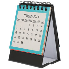 4Stk Schreibtischkalender Englische Druckoptik 2023