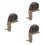 3Stk Keramik Schnecke Gartenfigur Für 6