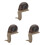 3Stk Keramik Schnecke Gartenfigur Für 2