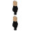 2Sets Schwarze Lockige Damenperücke Mit Detachable Hut 6