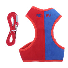 1 Set Fluchtsicherer Hundegeschirr Mit Leine Aus Veloursleder