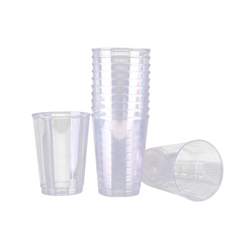 20 Stk 8 Oz 250 Ml Einweg Transparente Harte Kunststoff Probierbecher 2