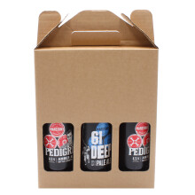 330ml Or 500ml Beer, Ale, Cider Bottle Carrier Gift Box (215 x 70 x 260mm) Cardboard Holder Home Brew (Pack of 10)