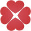 80 Pcs Heart Shaped Blank Valentine Paper Cutouts 1