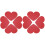 80 Pcs Heart Shaped Blank Valentine Paper Cutouts 9