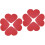 80 Pcs Heart Shaped Blank Valentine Paper Cutouts 11