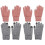 4Paare Damen Winterhandschuhe Winddicht Warm Touchscreen Hellgrau Rosa 3