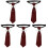 5Stk Polyester Pre-Tie Für Damen Herren Party 2