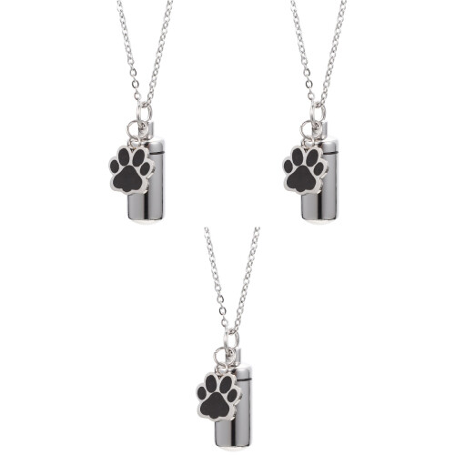 3Ud Collar Urna Para De Perro Negro Duradero 2